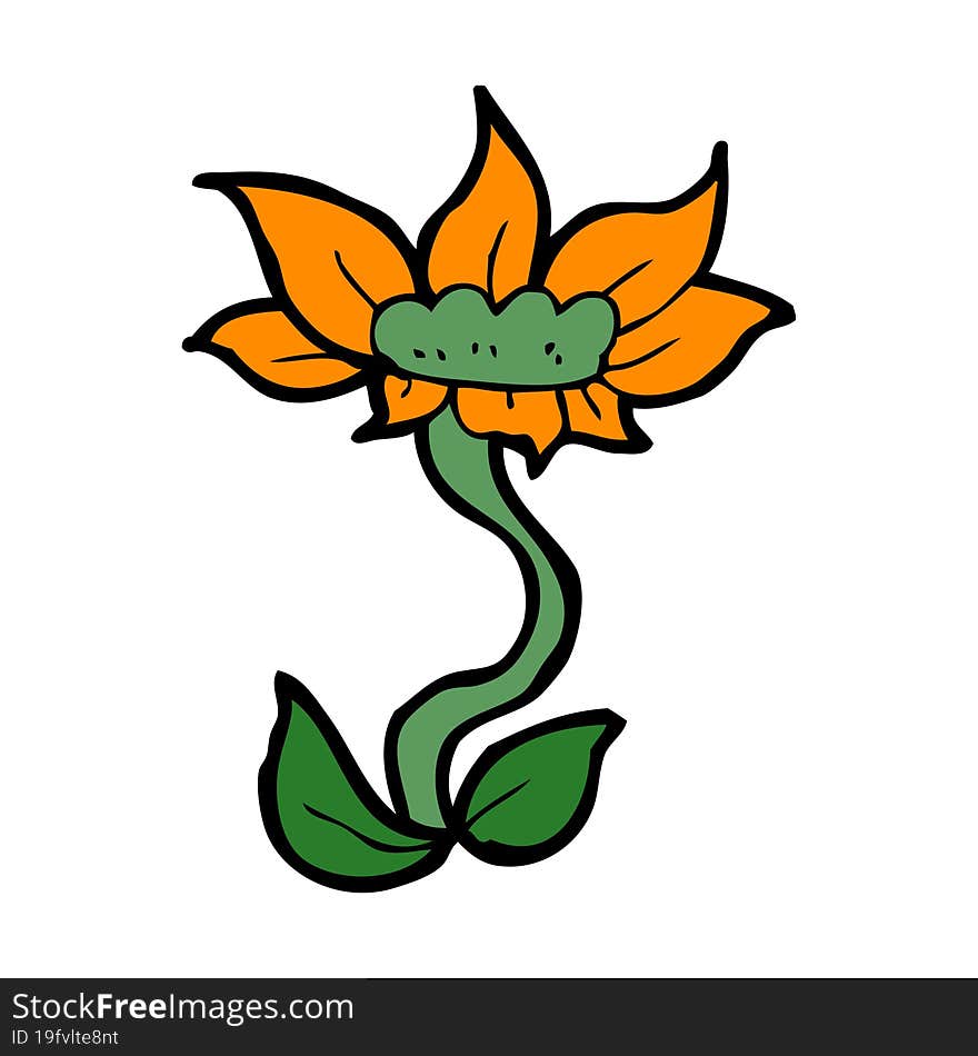 cartoon flower