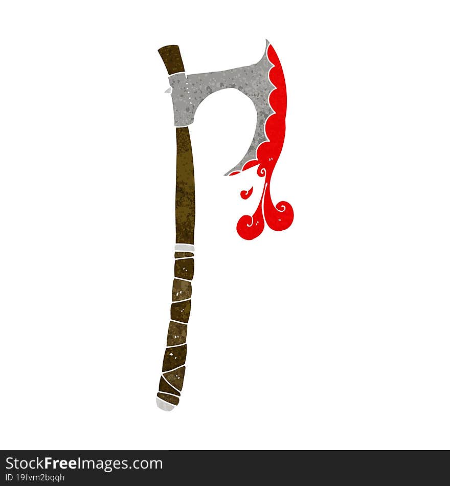 cartoon viking axe