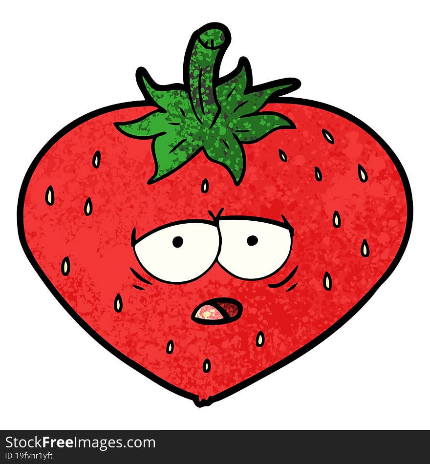 cartoon strawberry. cartoon strawberry