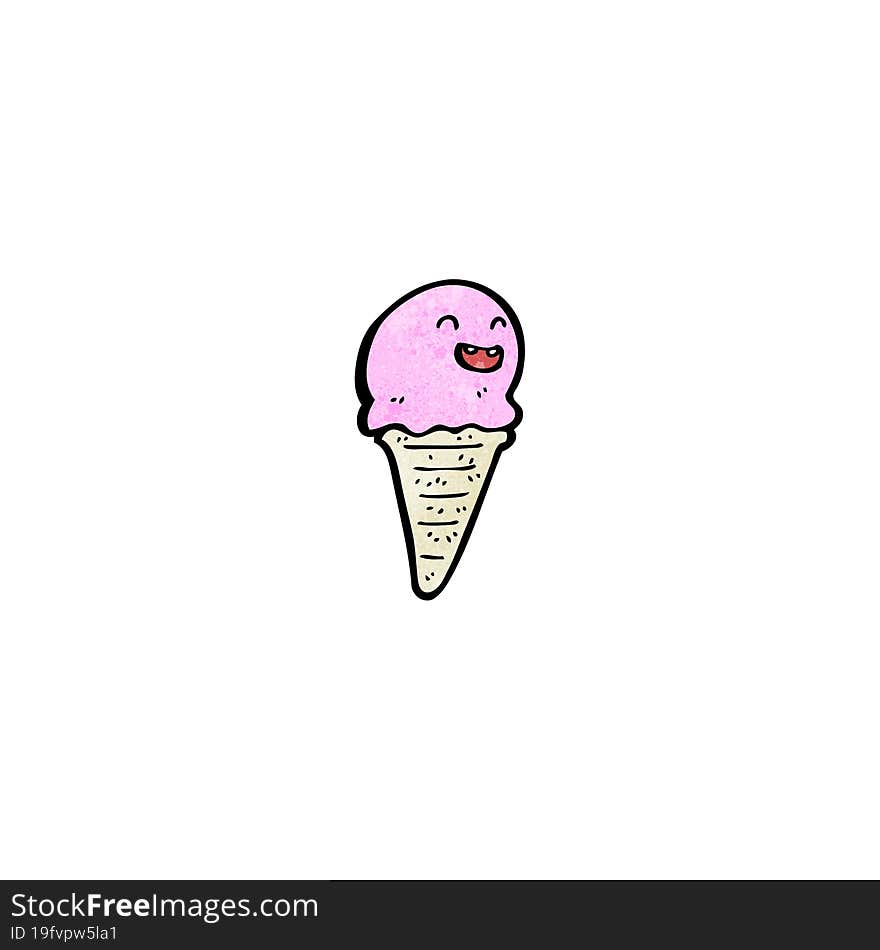 cartoon ice cream cone