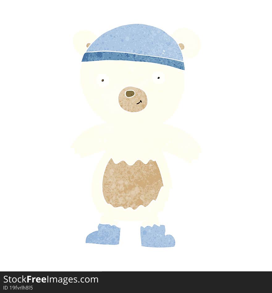 Cartoon Cute Polar Bear