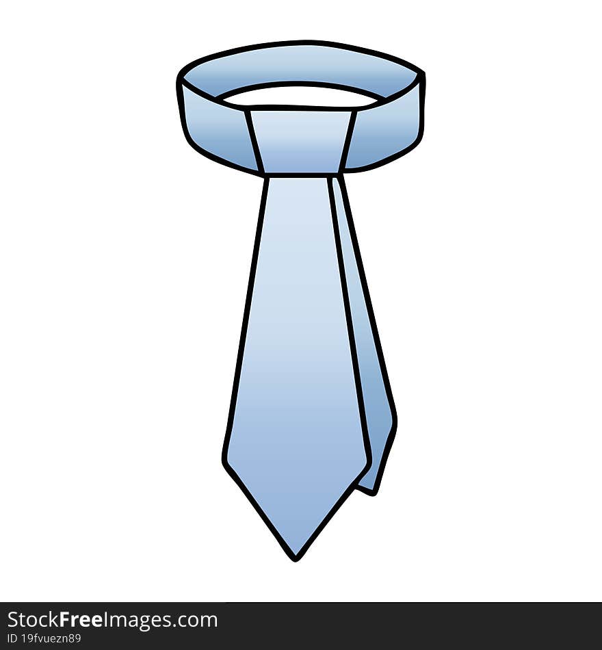 quirky gradient shaded cartoon neck tie