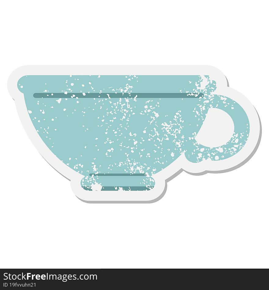 coffee cup grunge sticker