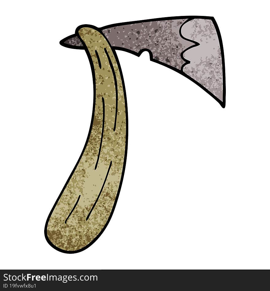 cartoon doodle of an axe