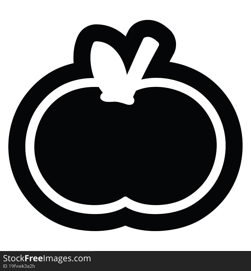 organic apple icon