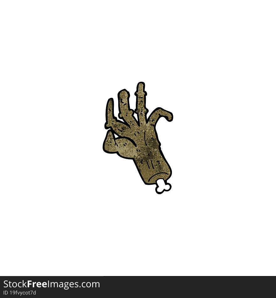 cartoon zombie hand