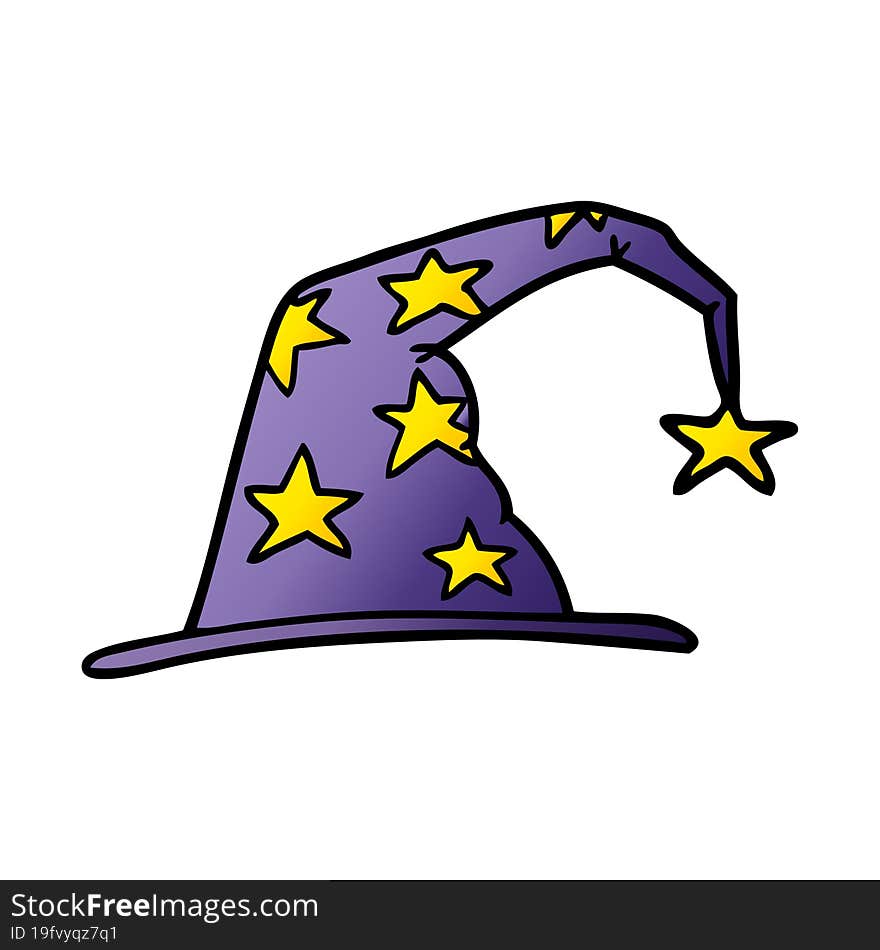 cartoon wizard hat. cartoon wizard hat