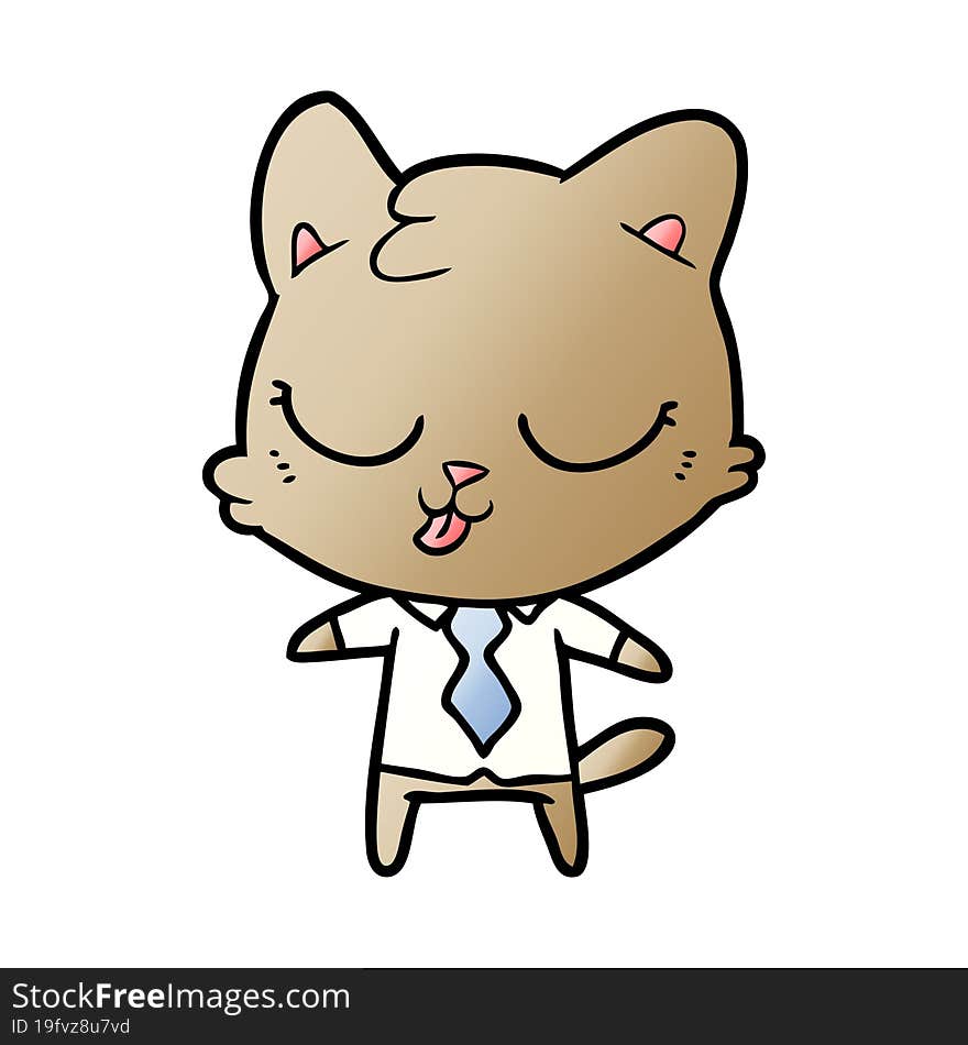 cartoon business cat. cartoon business cat