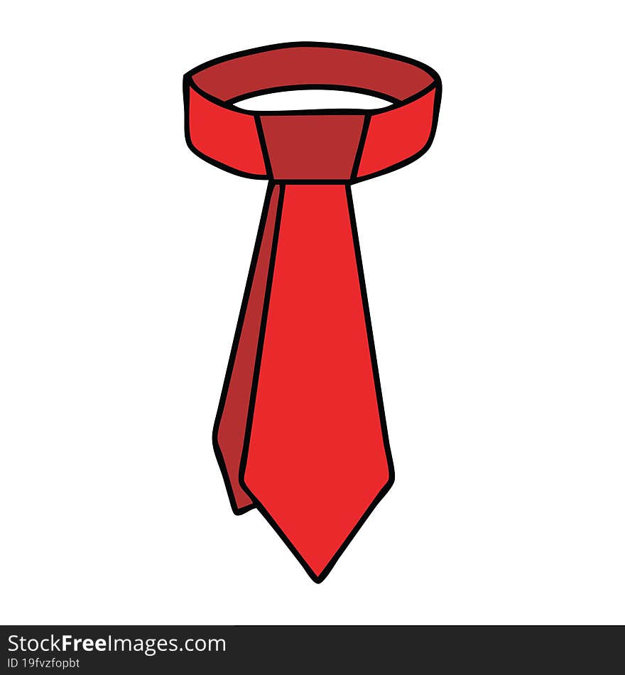 quirky hand drawn cartoon neck tie