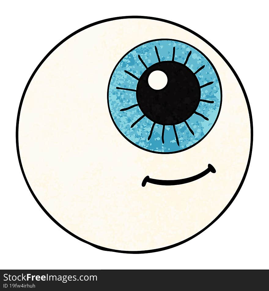 cartoon eyeball. cartoon eyeball