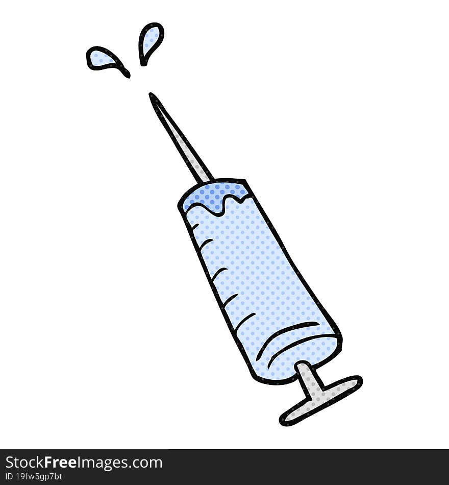 cartoon medical needle