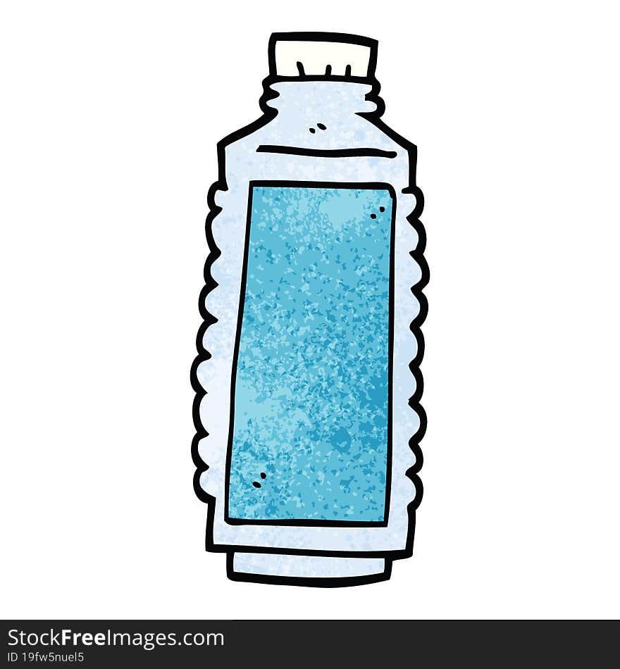 cartoon doodle water bottle