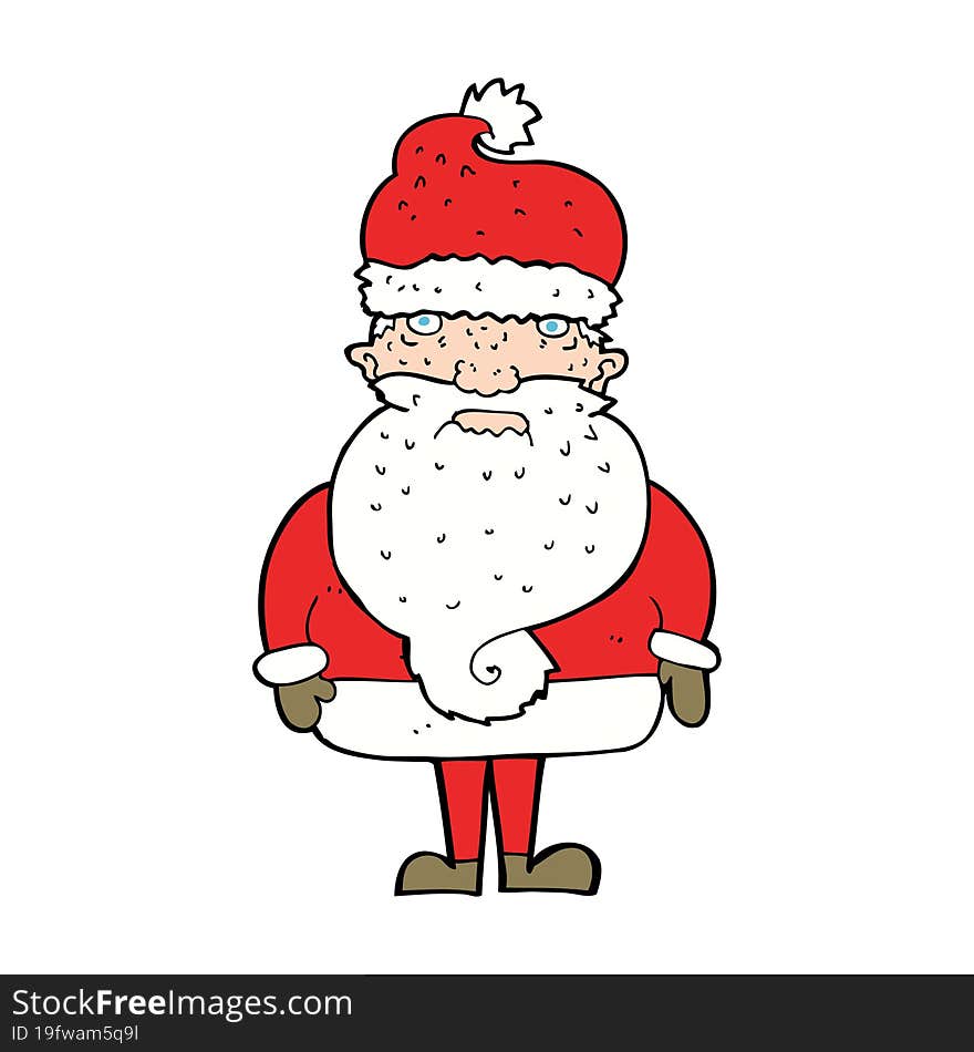 cartoon santa claus