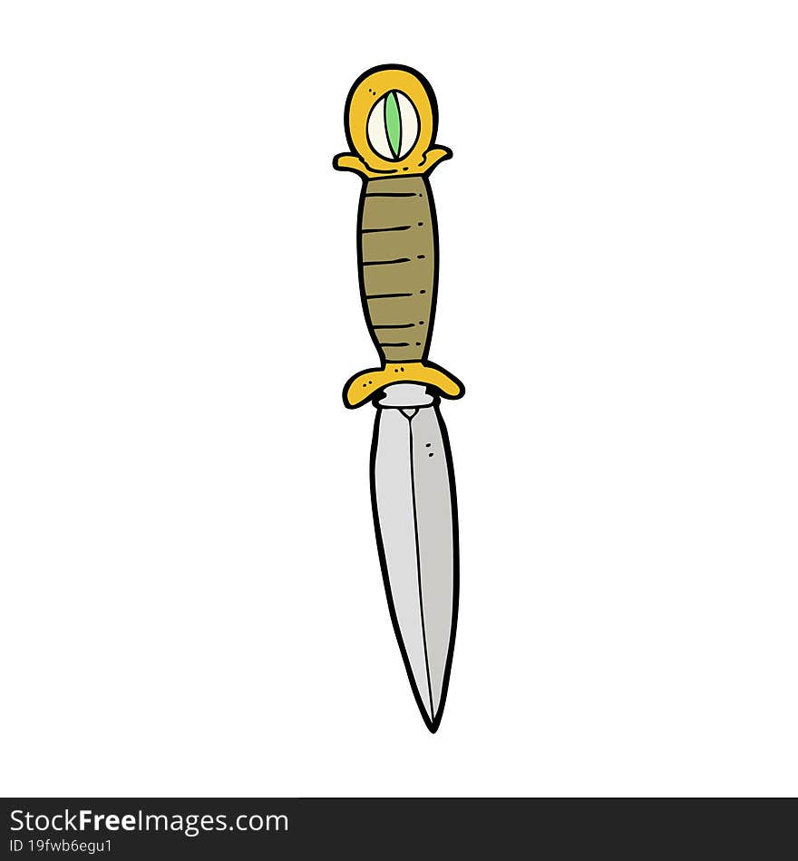 Cartoon Mystic Dagger