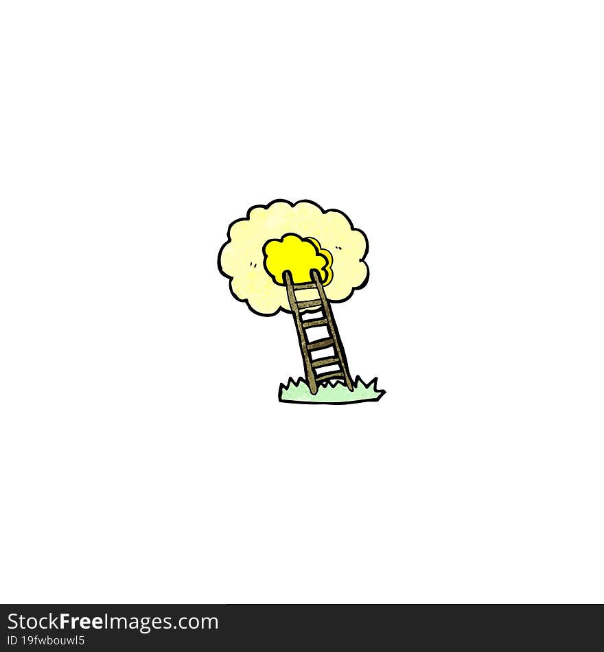 Cartoon Ladder To Heaven