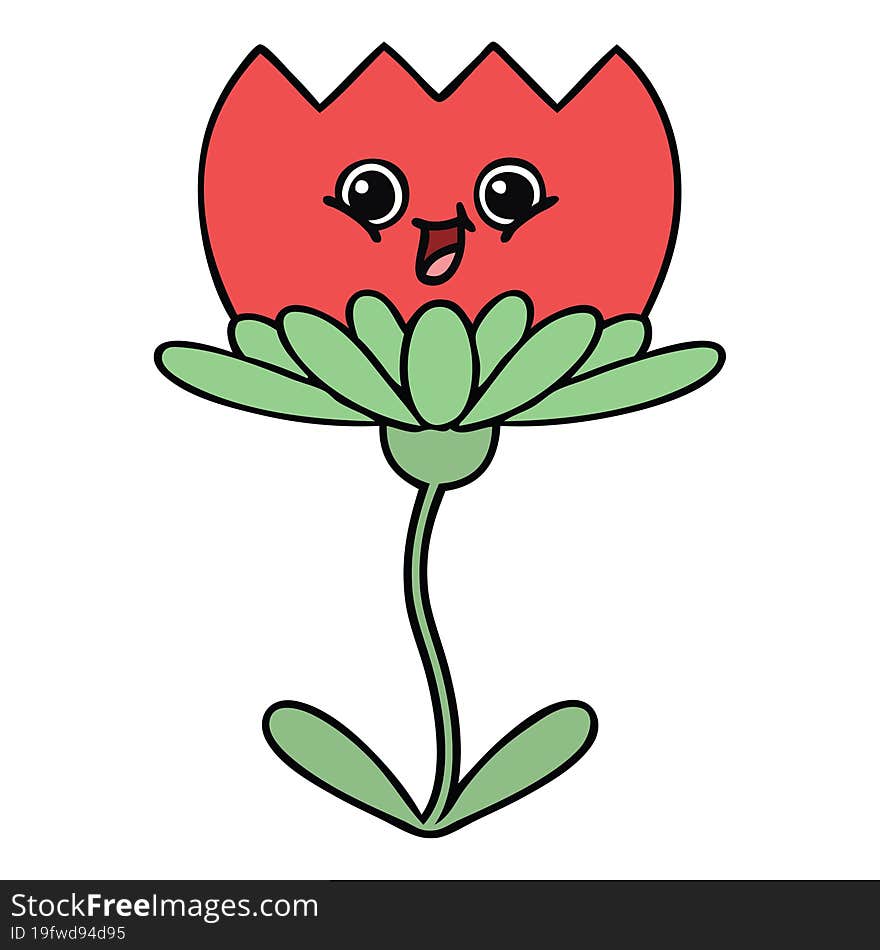 cute cartoon flower