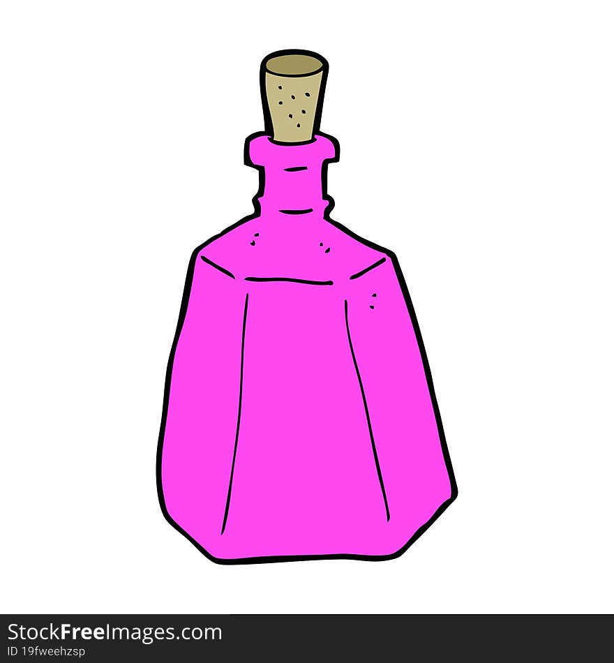 Cartoon Potion Bottle