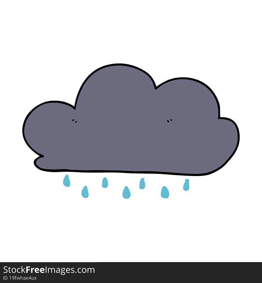 Cartoon Rain Cloud