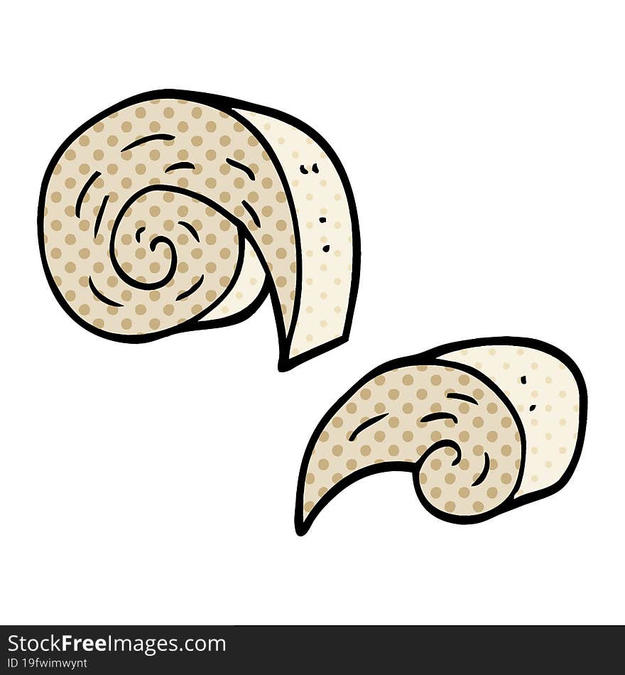 cartoon doodle swirl decorative elements