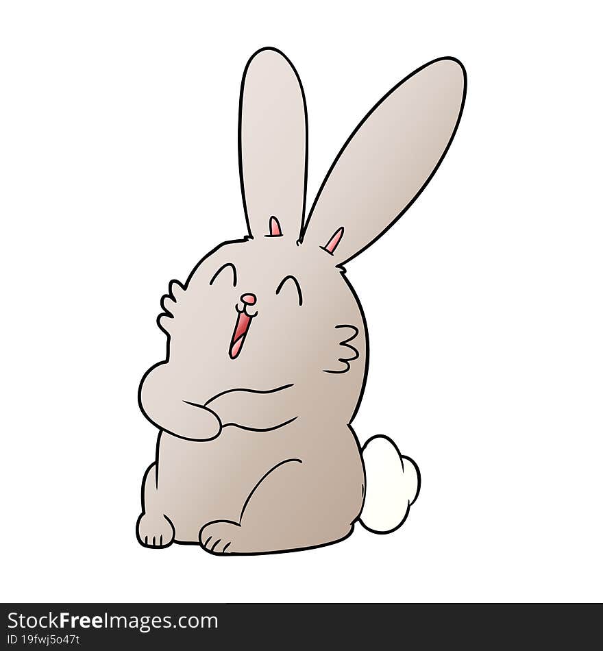 cartoon laughing bunny rabbit. cartoon laughing bunny rabbit