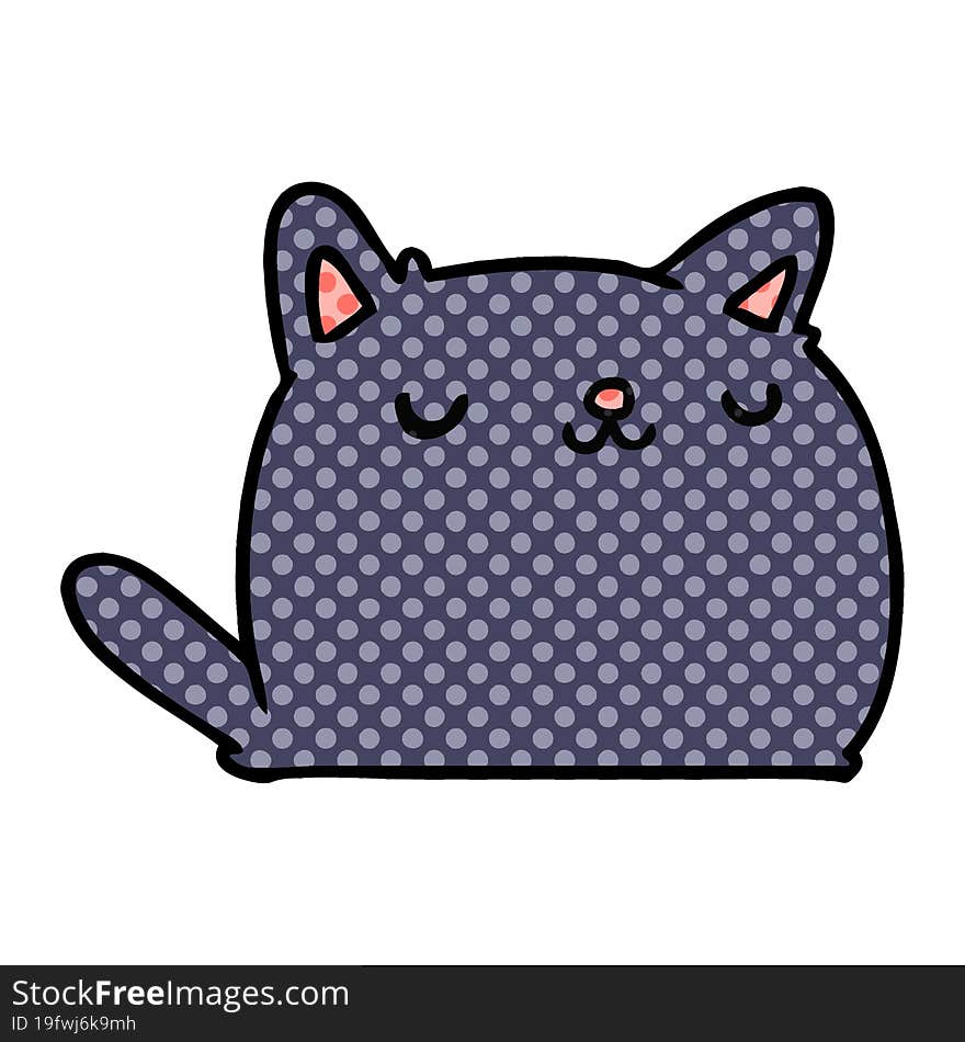 Cartoon Of Cute Kawaii Cat