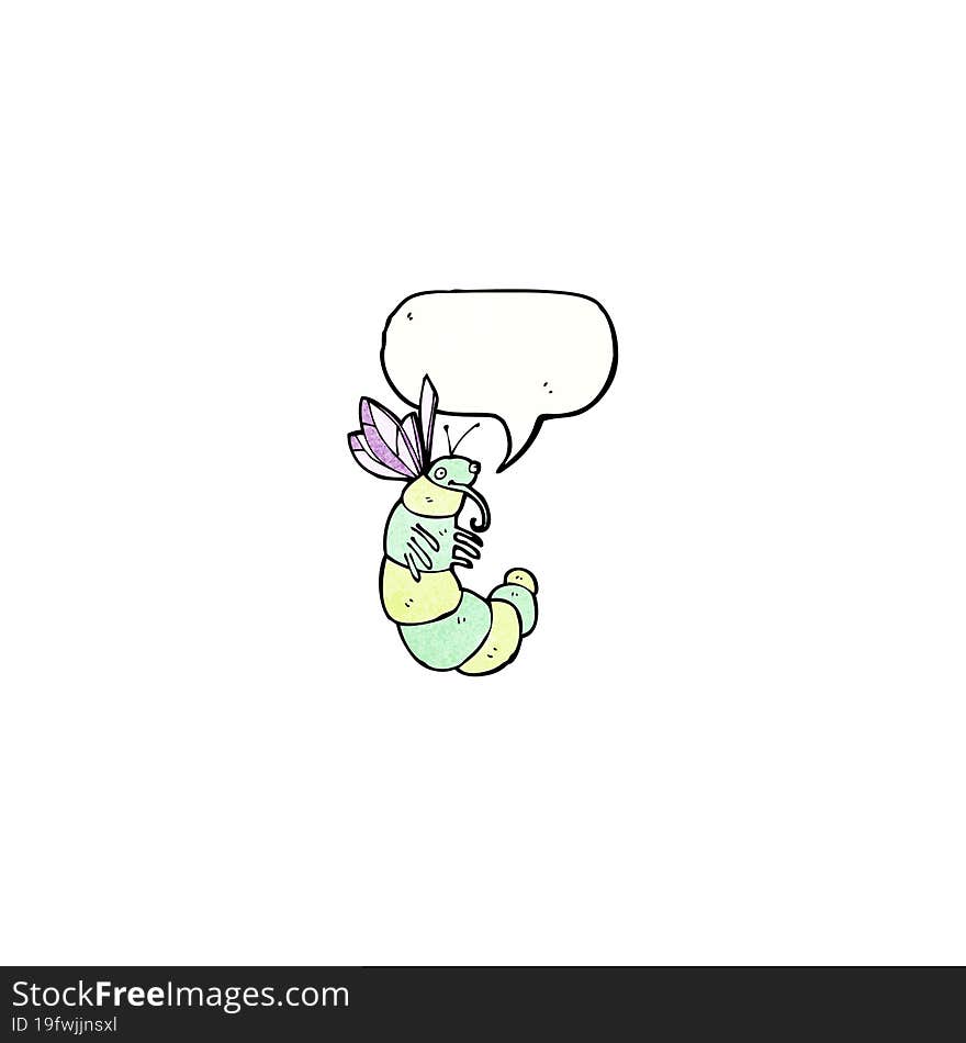 Cartoon Funny Fat Butterfly