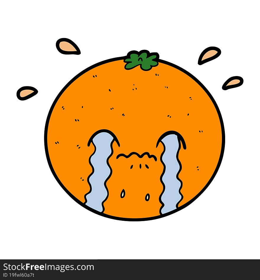 cartoon orange. cartoon orange