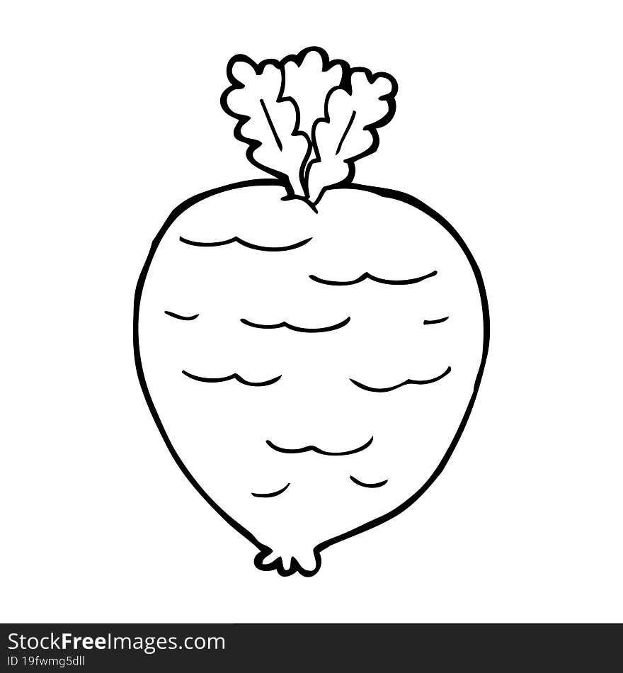 Cartoon Root Vegetable