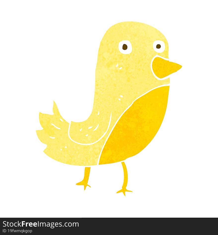 cartoon yellow bird