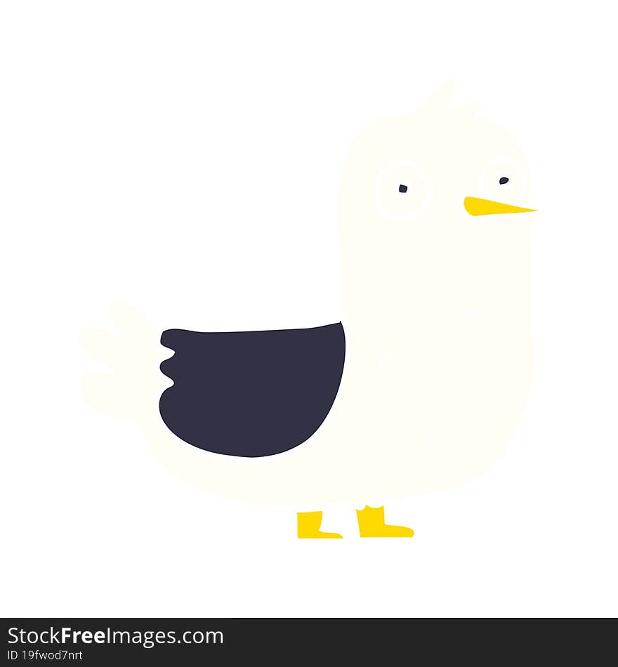 Cartoon Doodle Seagull