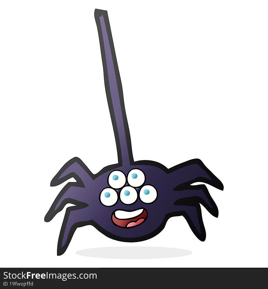 cartoon halloween spider