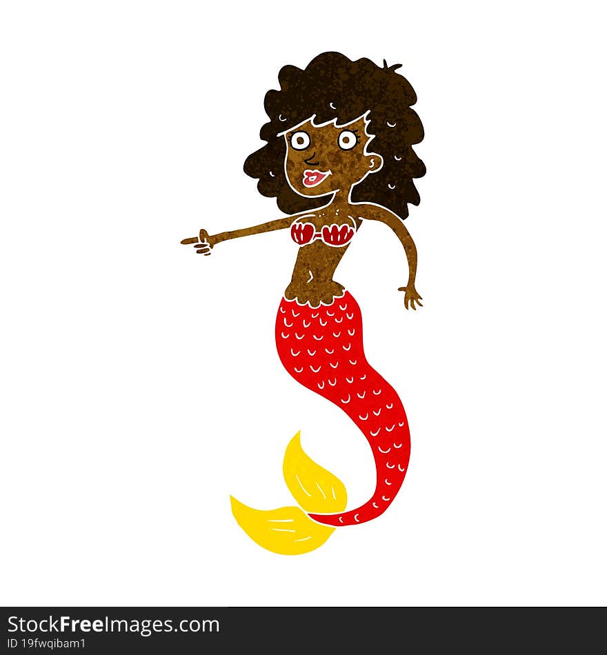 cartoon mermaid