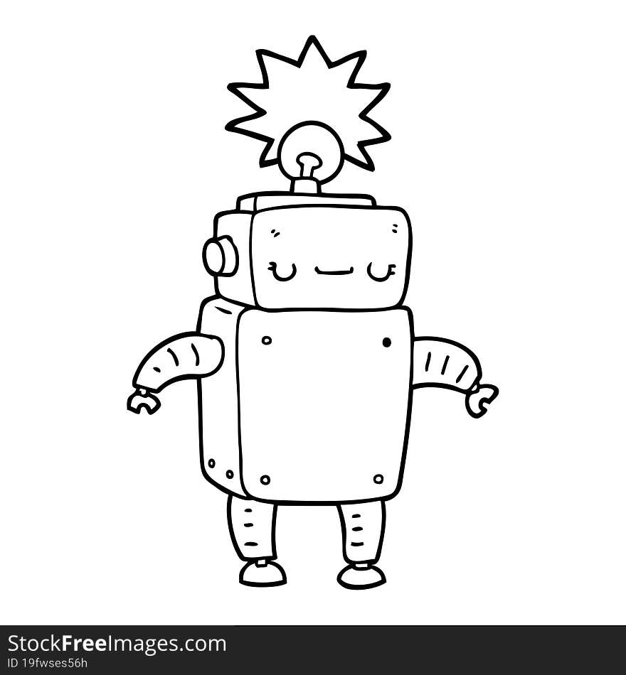 cartoon robot