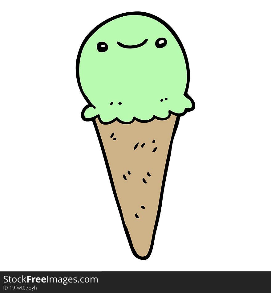 cartoon ice cream