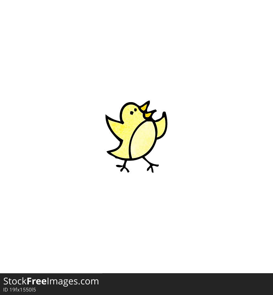 cartoon little bird doodle