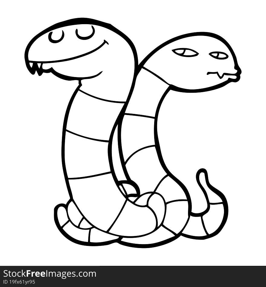 cartoon snakes