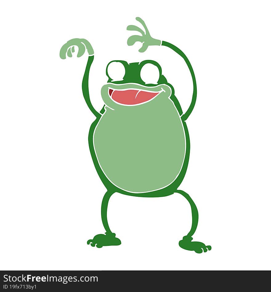 Cartoon Doodle Frog