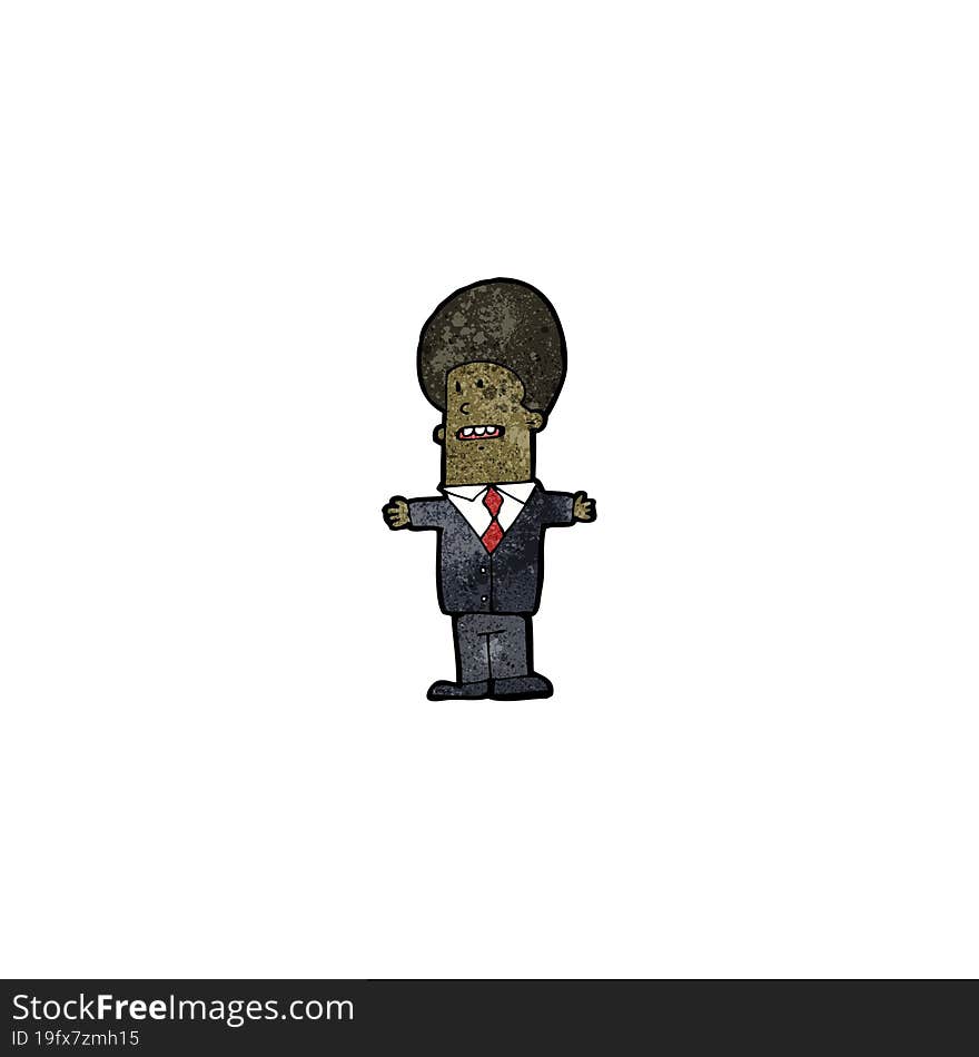 cartoon businessman