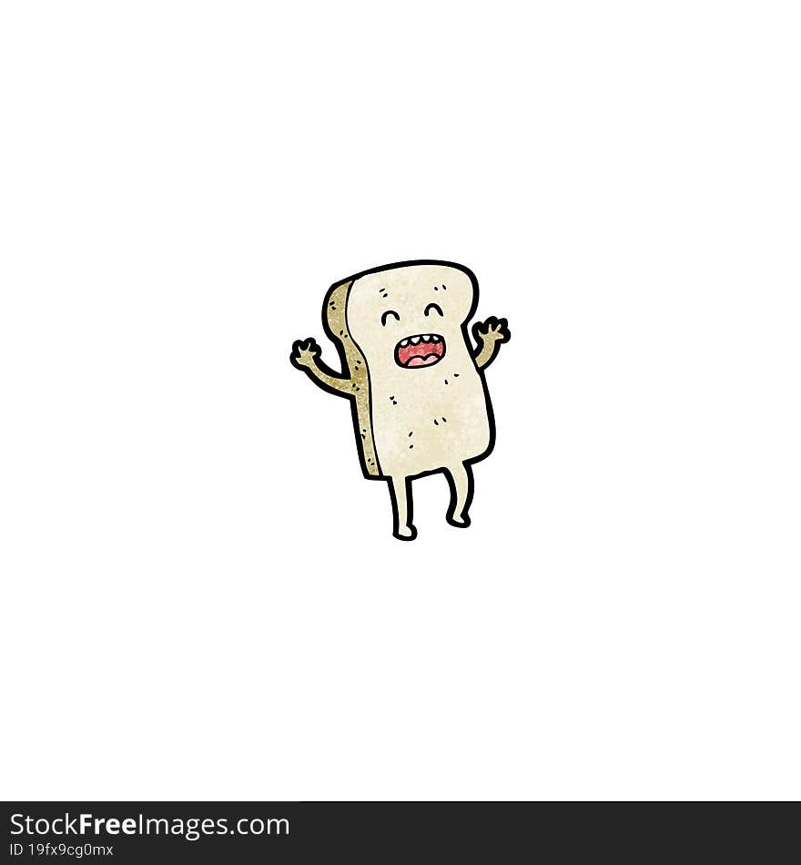 sliced bread cartoon character