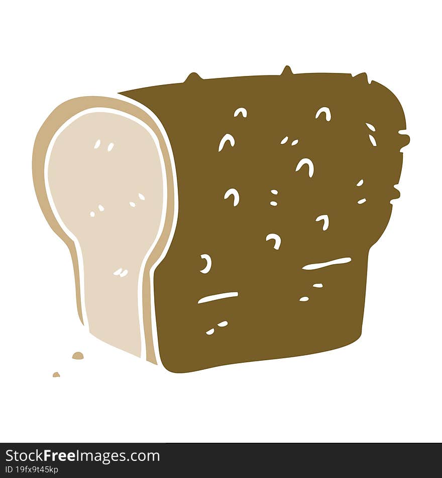 cartoon doodle wholemeal bread