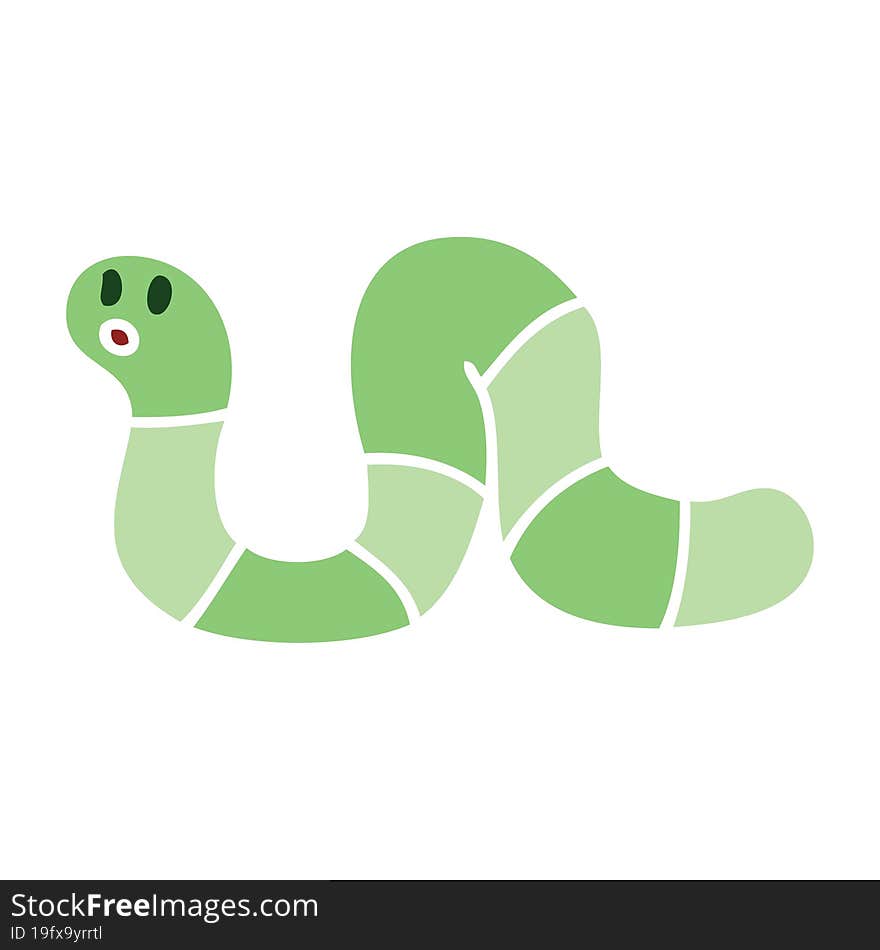 quirky hand drawn cartoon snake