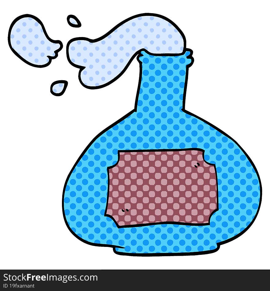 Cartoon Doodle Potion Bottle