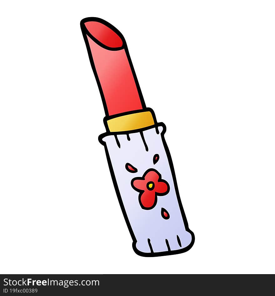 cartoon doodle lipstick