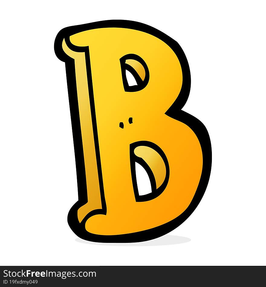 Cartoon Letter B