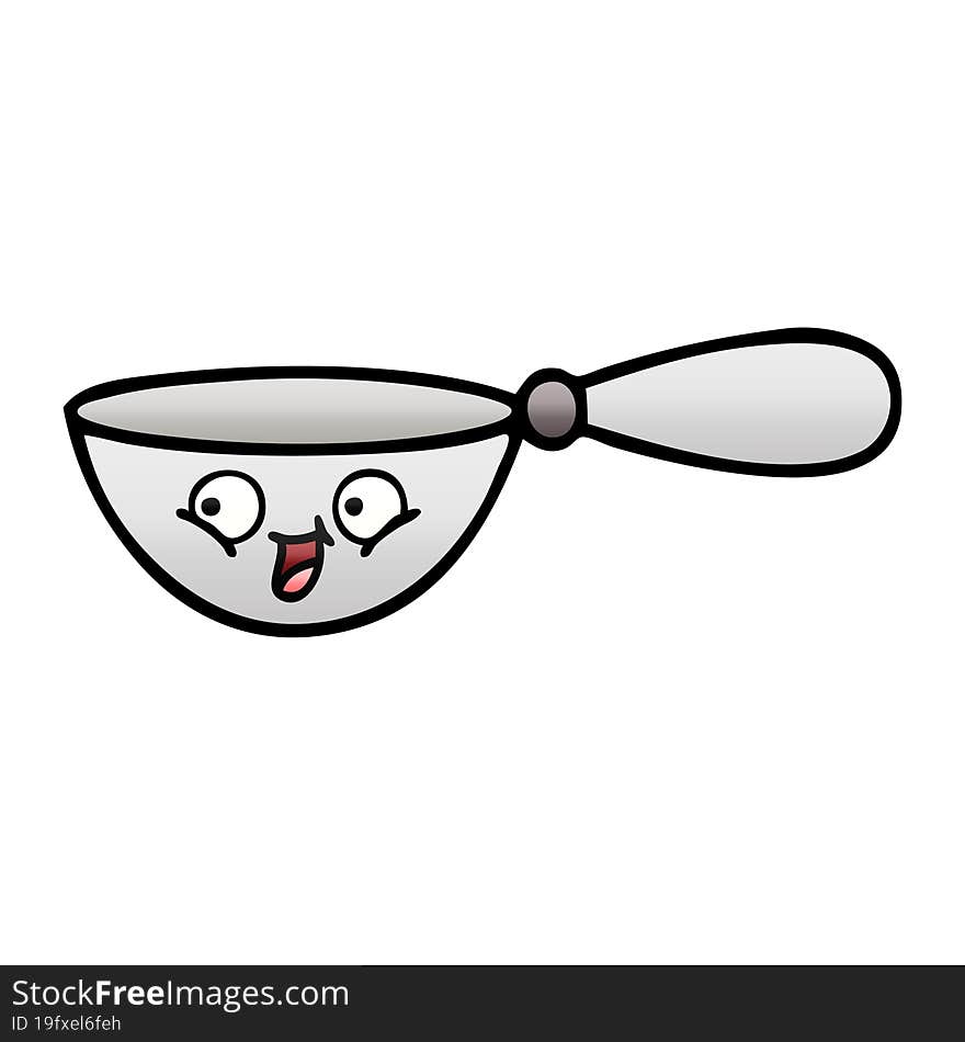 Gradient Shaded Cartoon Measuring Spoon