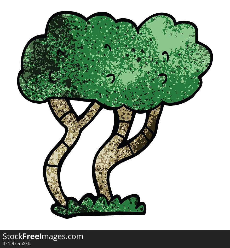 Cartoon Doodle Tree