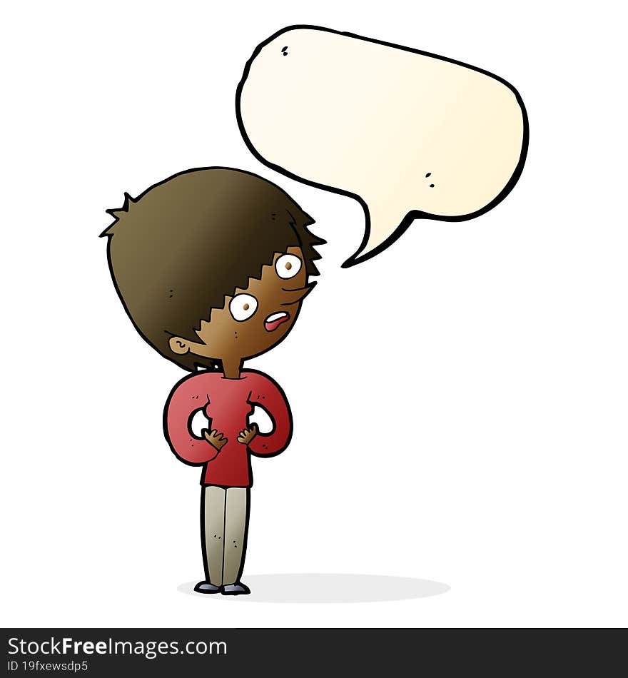 cartoon shocked woman with speech bubble