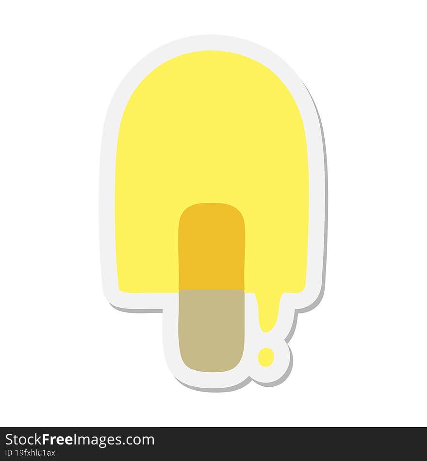 melting ice lolly sticker