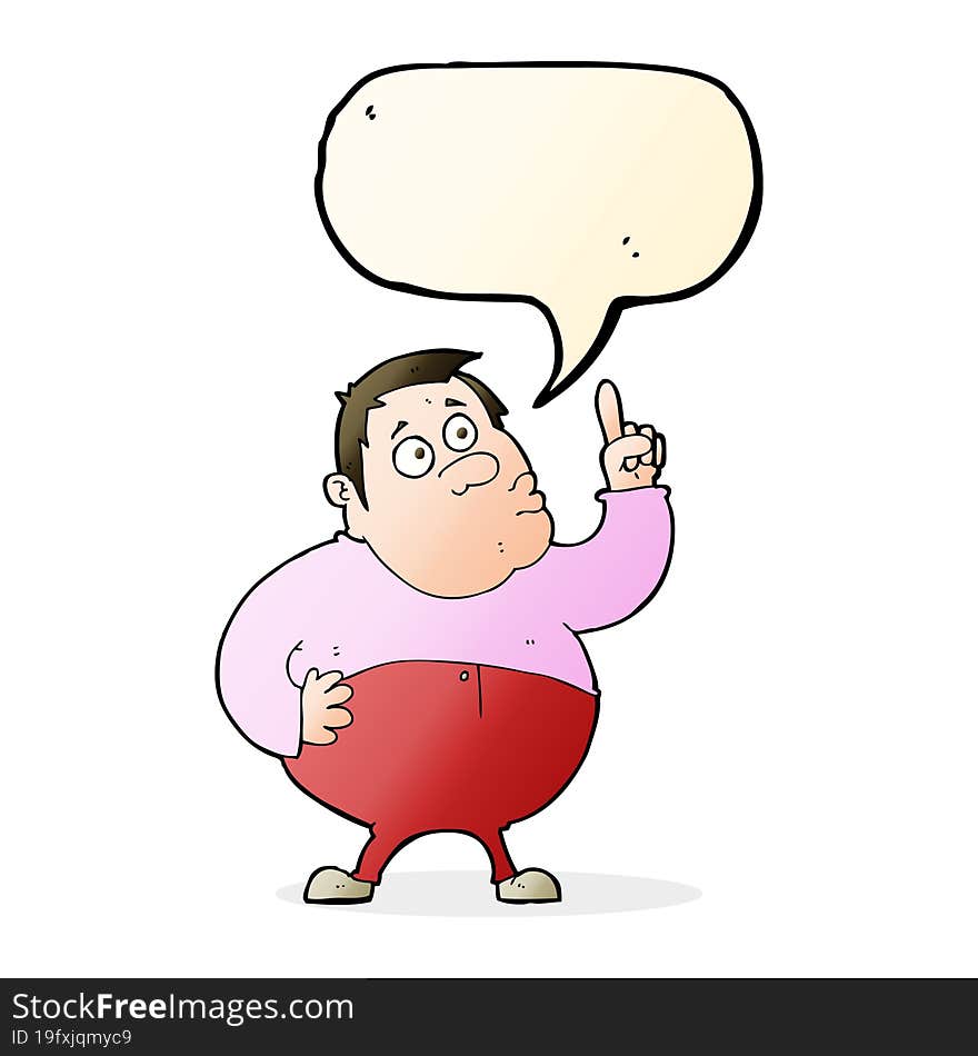 cartoon man asking question with speech bubble