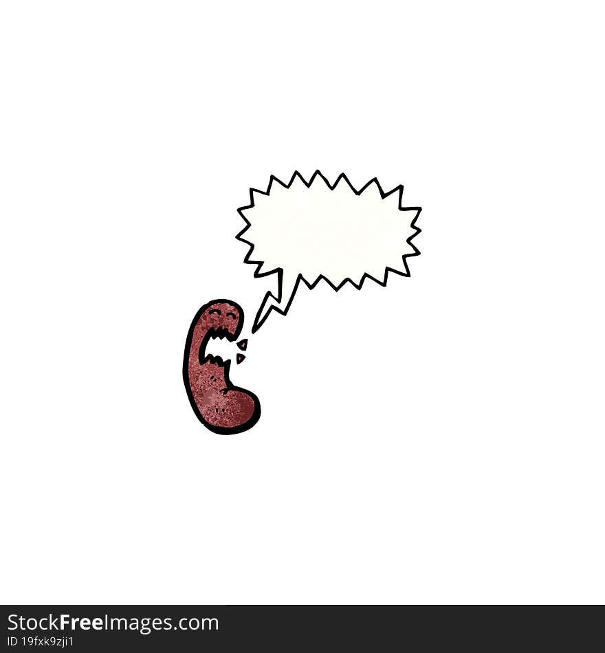 angry kidney cartoon